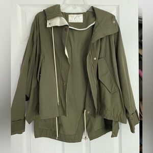 ZARA GREEN UTILITY JACKET